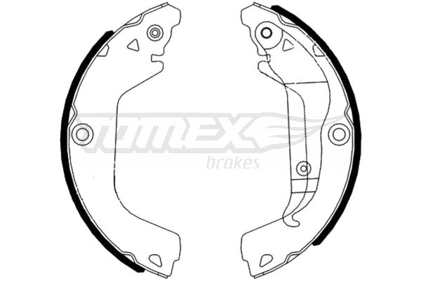 TOMEX BRAKES Bremžu loku komplekts TX 23-20